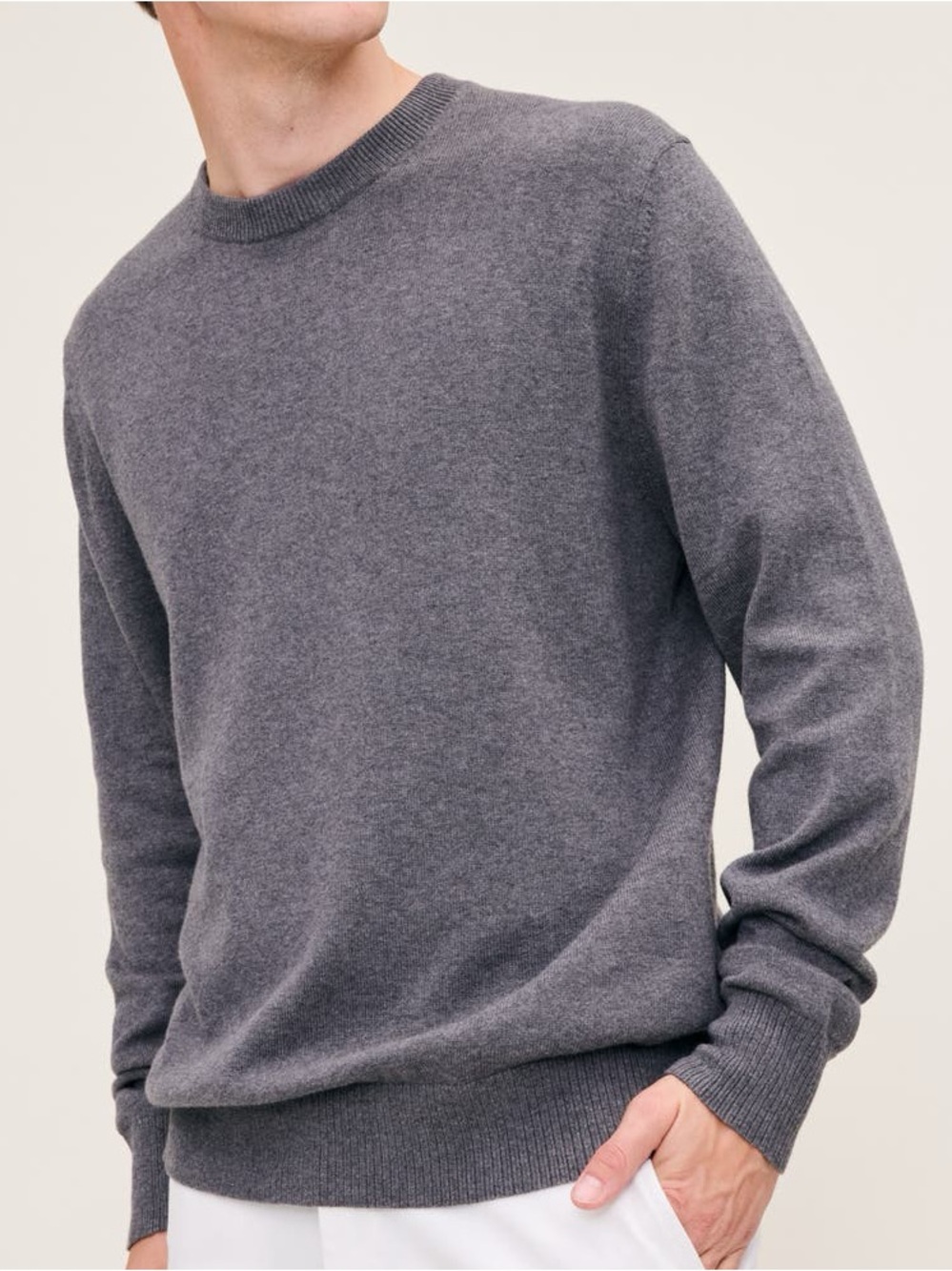 NWOT Everlane Men’s Wool & Yak Hair Blend Sweater In Gray Size XS